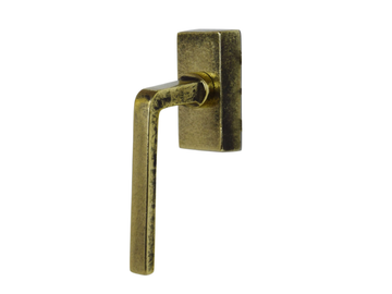 MILA - DK brass window handle on rose by GIARA ART DESIGN-BRONZE - view 3